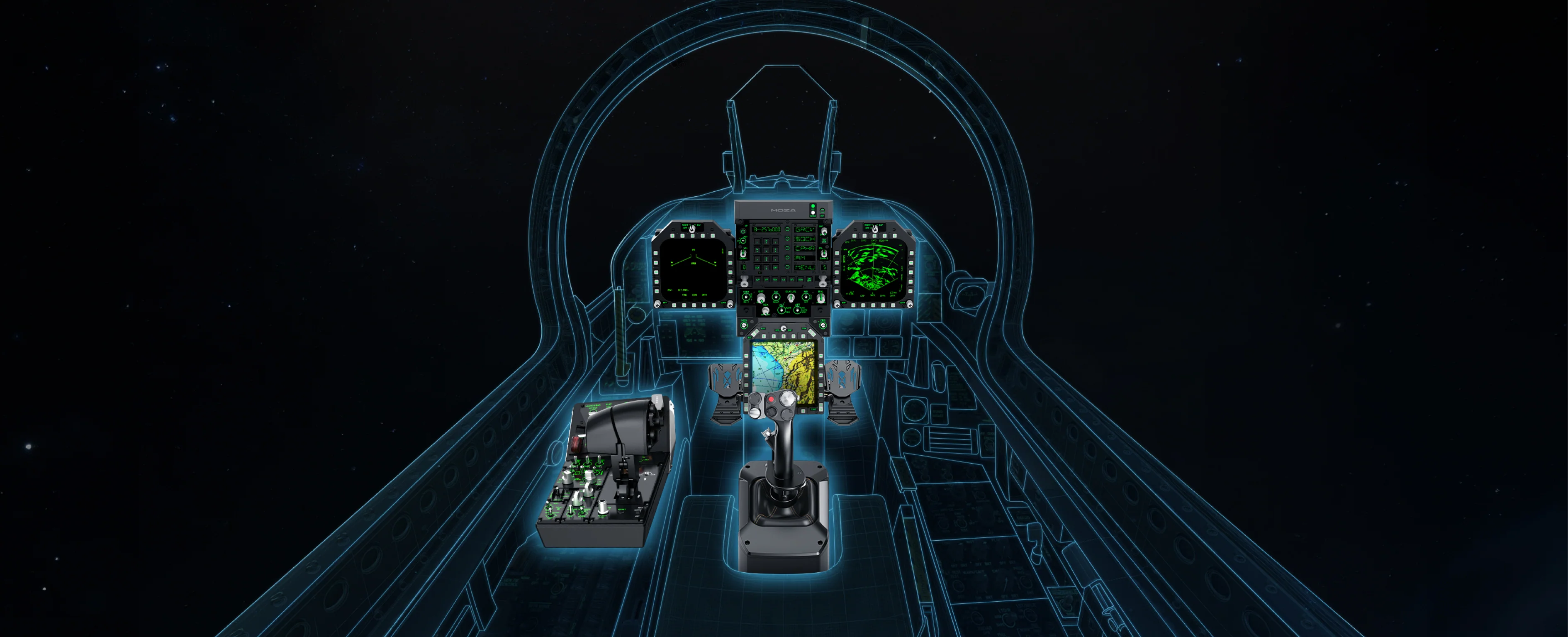 Panel Display MOZA AMPCD - example of use for DCS WORLD